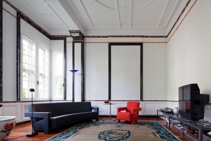 Gradliniges Wohnzimmer - Ihr Maler Hülsbusch aus Münster